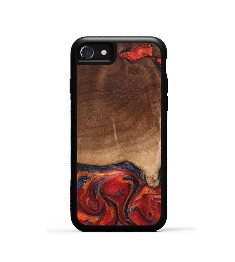 iPhone SE Wood Phone Case - Amos (Red, 827418)