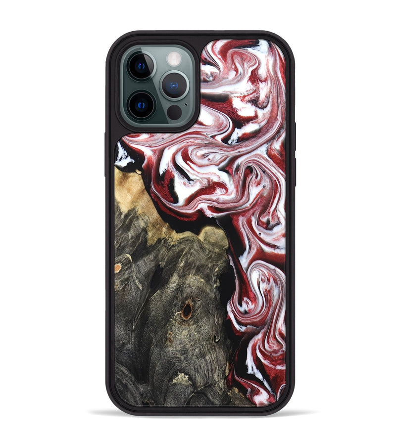iPhone 12 Pro Max Wood Phone Case - Ruben (Red, 827419)