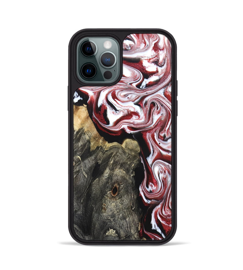 iPhone 12 Pro Wood Phone Case - Ruben (Red, 827419)