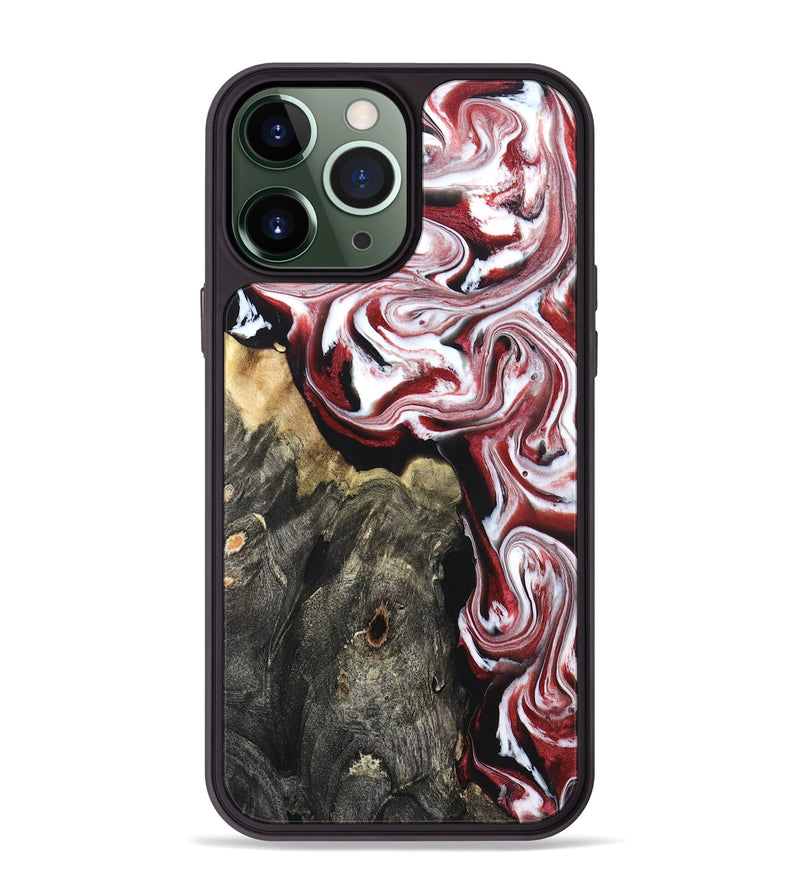 iPhone 13 Pro Max Wood Phone Case - Ruben (Red, 827419)