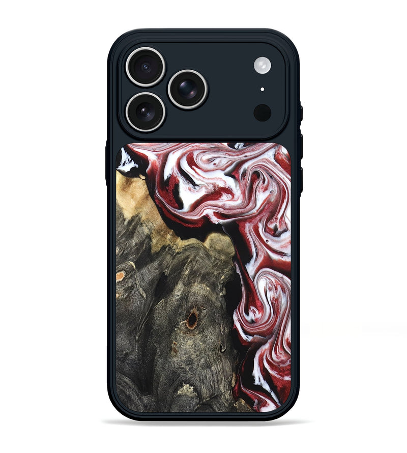 iPhone 17 Pro Max Wood Phone Case - Ruben (Red, 827419)