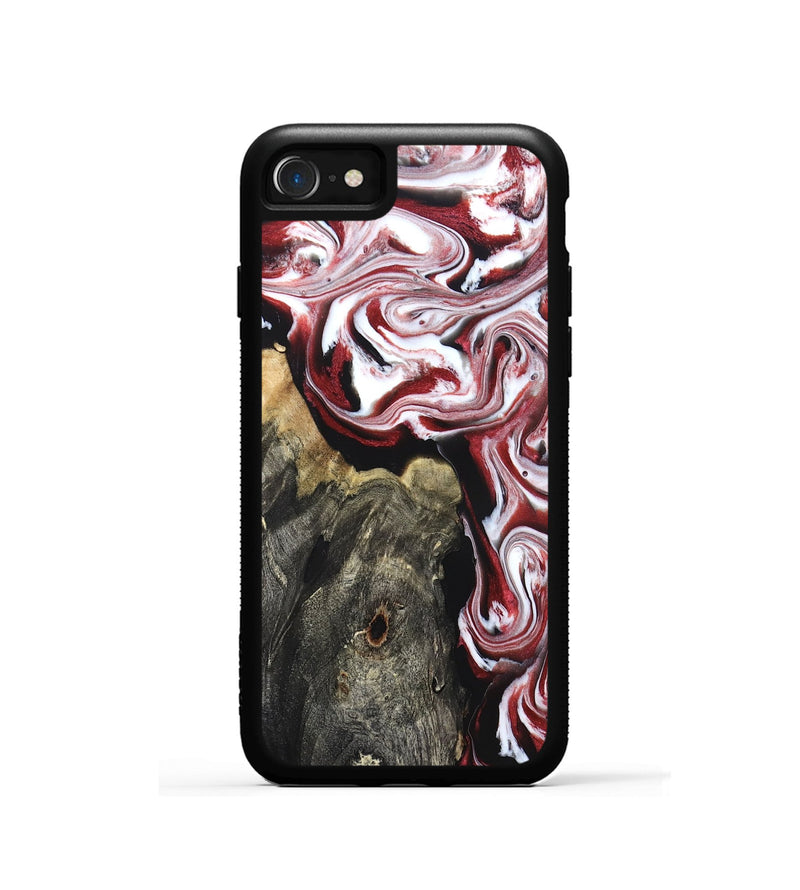 iPhone SE Wood Phone Case - Ruben (Red, 827419)