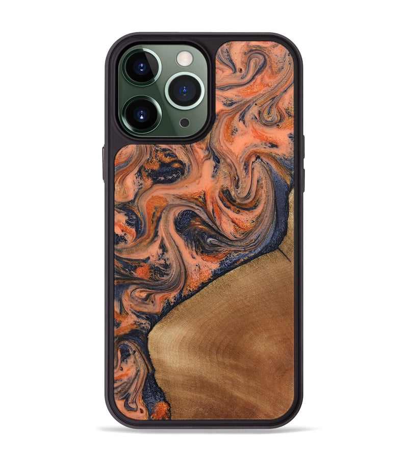 iPhone 13 Pro Max Wood Phone Case - Jailene (Red, 827421)