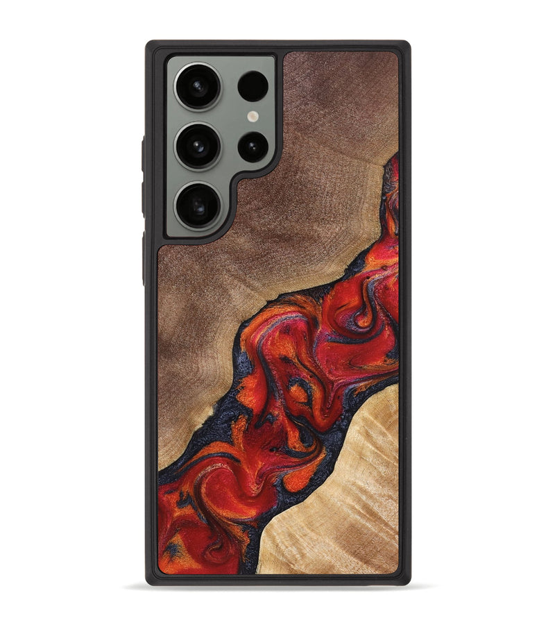 Galaxy S23 Ultra Wood Phone Case - Jakari (Red, 827422)