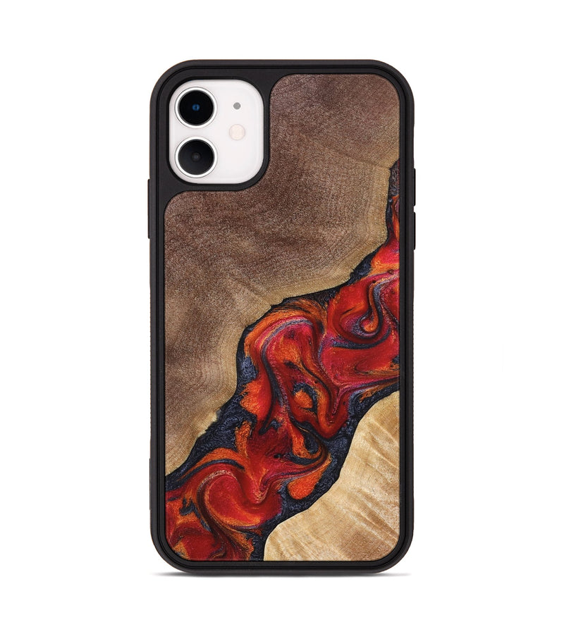 iPhone 11 Wood Phone Case - Jakari (Red, 827422)