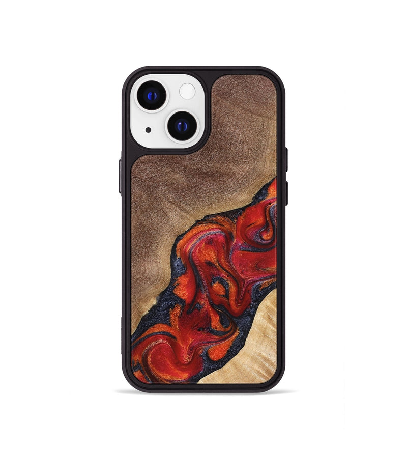iPhone 13 mini Wood Phone Case - Jakari (Red, 827422)