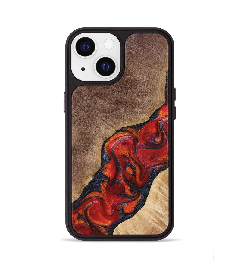 iPhone 13 Wood Phone Case - Jakari (Red, 827422)