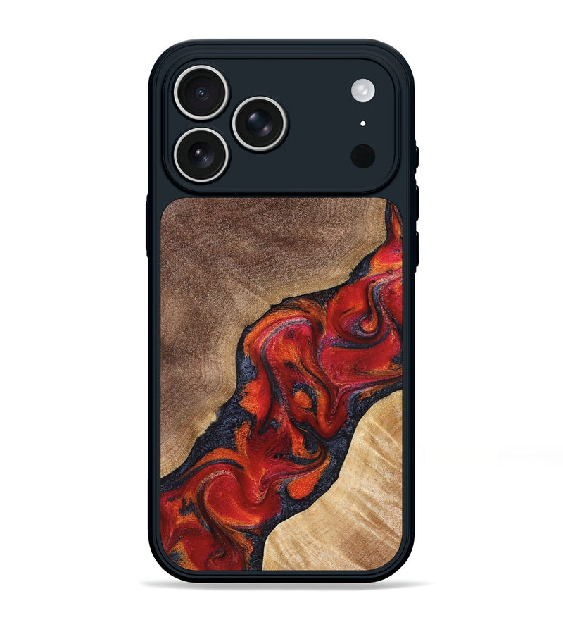 iPhone 17 Pro Max Wood Phone Case - Jakari (Red, 827422)