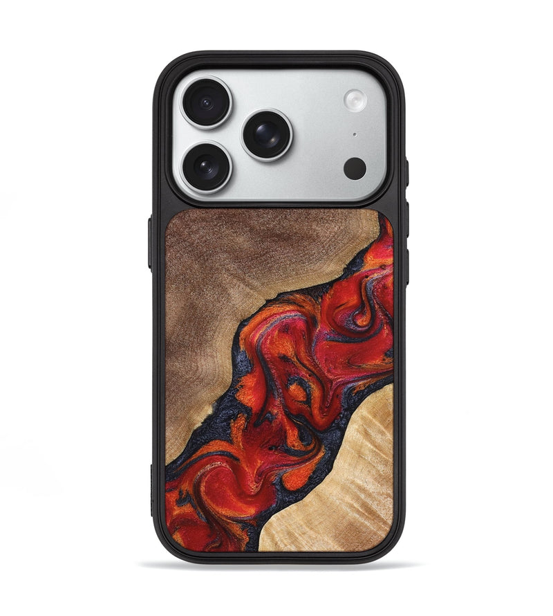 iPhone 18 Pro Wood Phone Case - Jakari (Red, 827422)