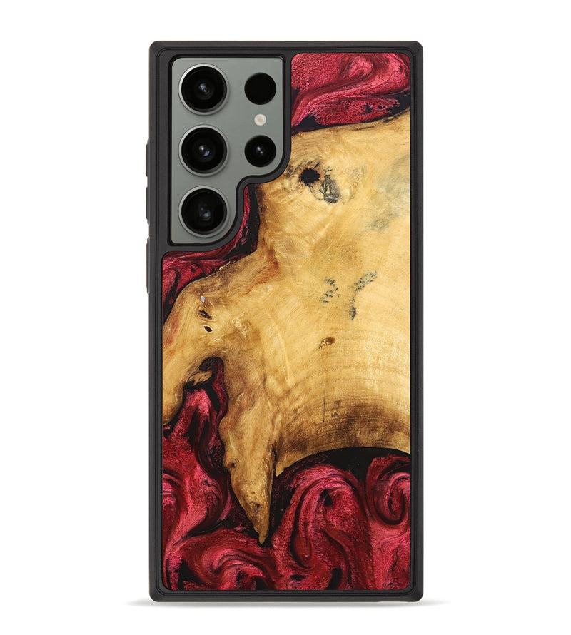 Galaxy S23 Ultra Wood Phone Case - Elmore (Red, 827423)