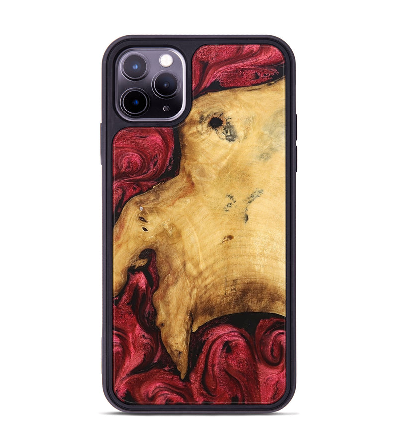 iPhone 11 Pro Max Wood Phone Case - Elmore (Red, 827423)