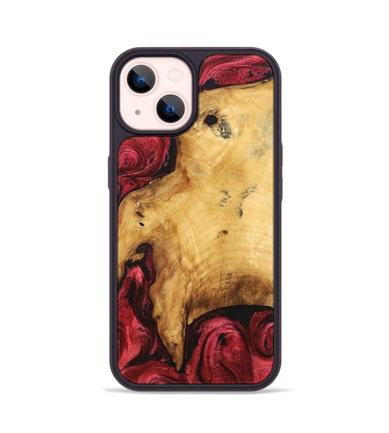iPhone 14 Wood Phone Case - Elmore (Red, 827423)