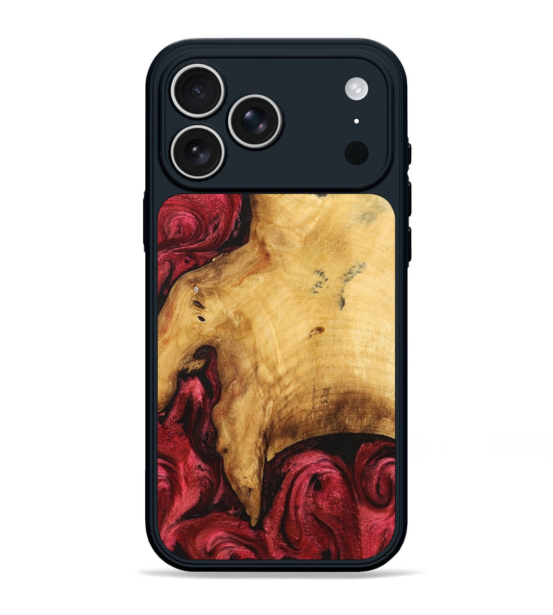 iPhone 17 Pro Max Wood Phone Case - Elmore (Red, 827423)