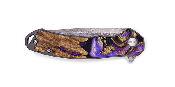 EDC Wood Pocket Knife - Shelly (Purple, 827424)
