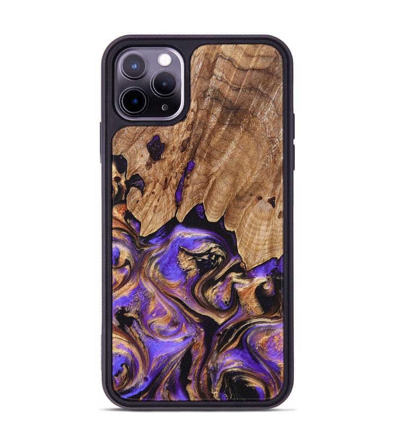 iPhone 11 Pro Max Wood Phone Case - Shelly (Purple, 827424)