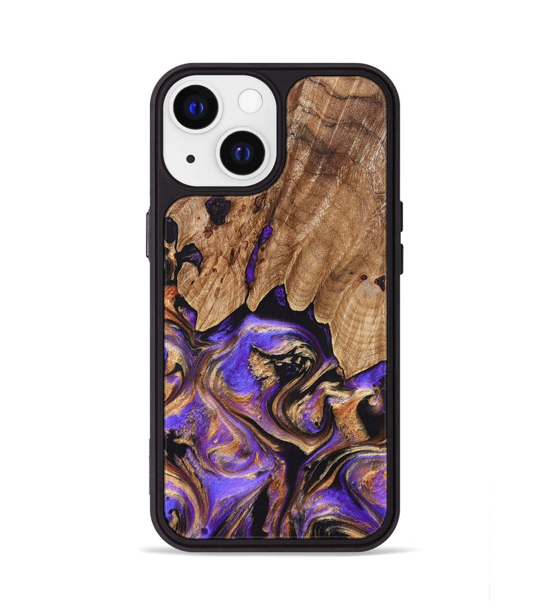 iPhone 13 Wood Phone Case - Shelly (Purple, 827424)