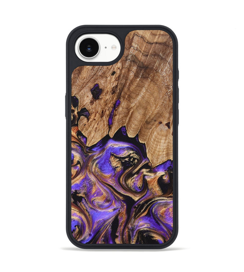 iPhone 16e Wood Phone Case - Shelly (Purple, 827424)