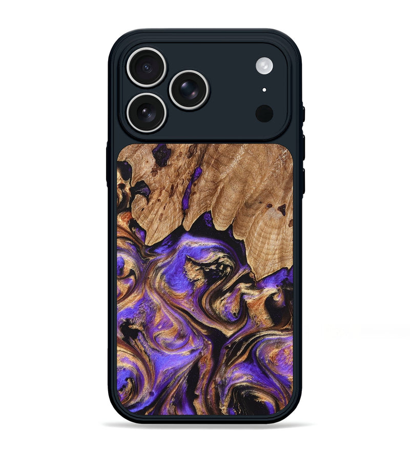 iPhone 17 Pro Max Wood Phone Case - Shelly (Purple, 827424)
