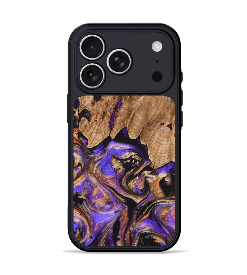 iPhone 17 Pro Wood Phone Case - Shelly (Purple, 827424)