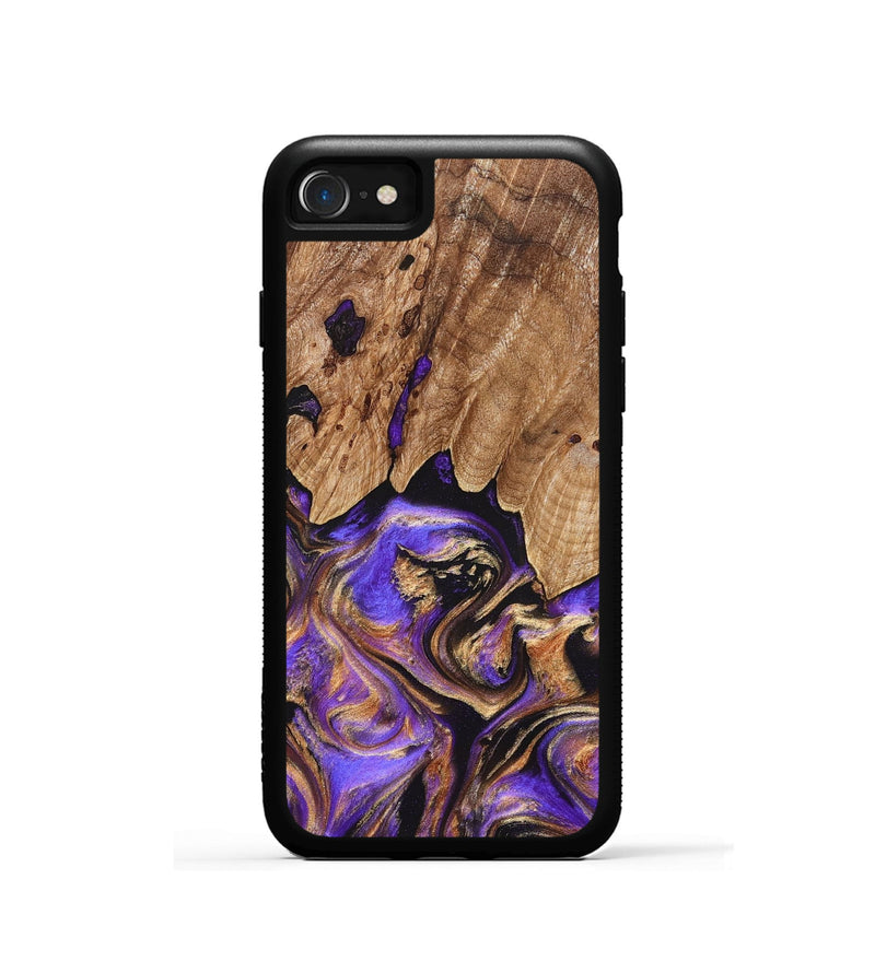 iPhone SE Wood Phone Case - Shelly (Purple, 827424)