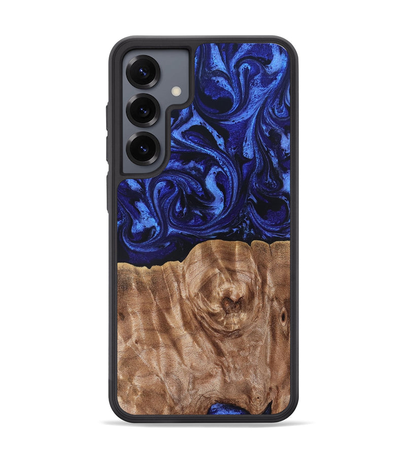 Galaxy S25 Plus Wood Phone Case - Madisen (Blue, 827425)