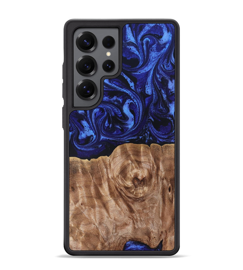 Galaxy S25 Ultra Wood Phone Case - Madisen (Blue, 827425)