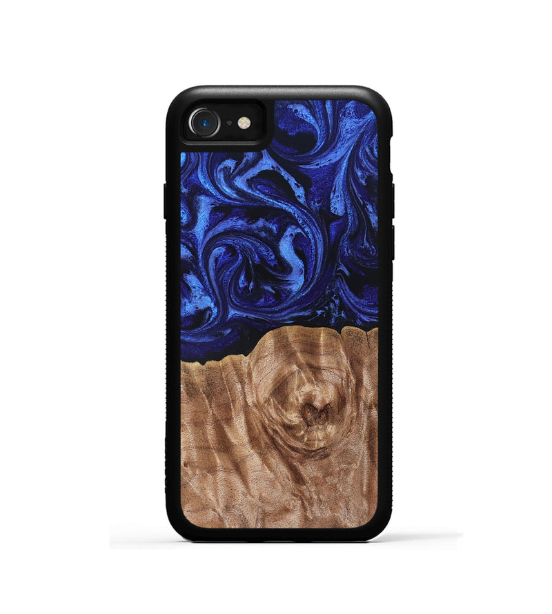 iPhone SE Wood Phone Case - Madisen (Blue, 827425)