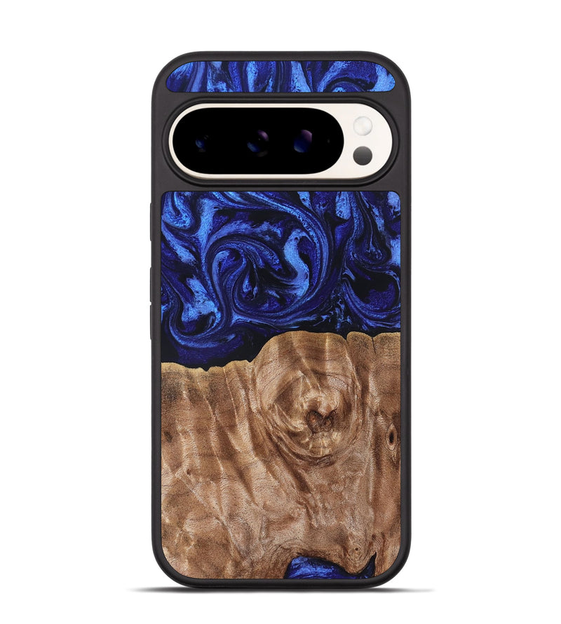 Pixel 9 Pro Wood Phone Case - Madisen (Blue, 827425)