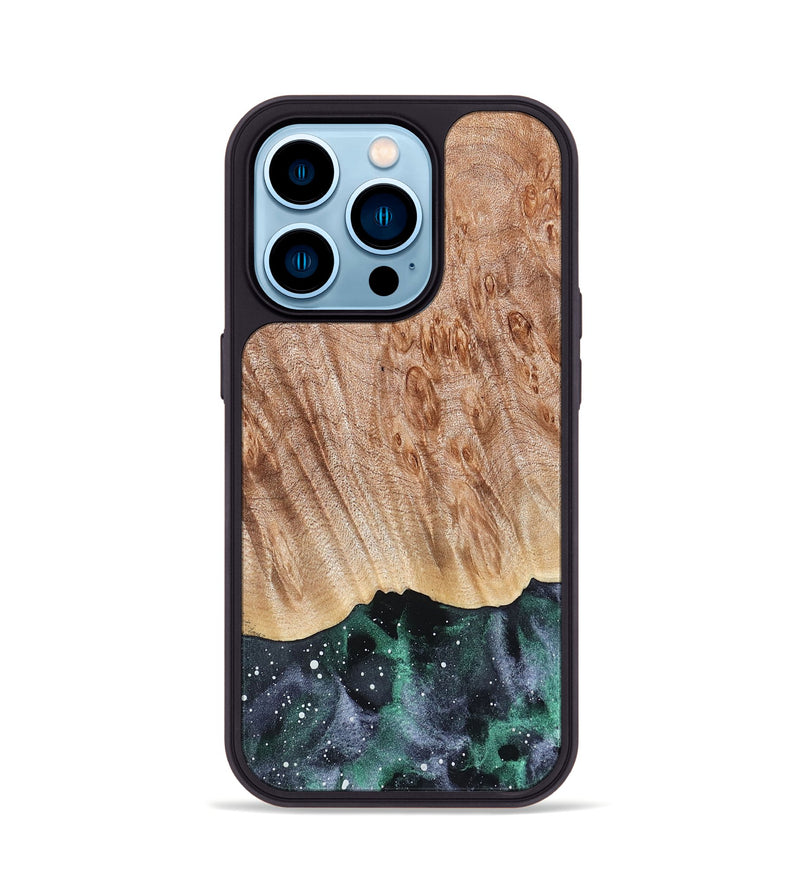 iPhone 14 Pro Wood Phone Case - Celeste (Cosmos, 827426)
