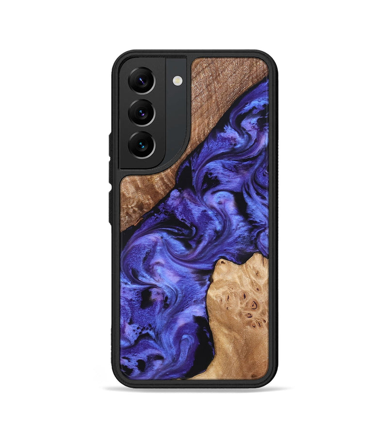 Galaxy S22 Wood Phone Case - Amber (Purple, 827428)