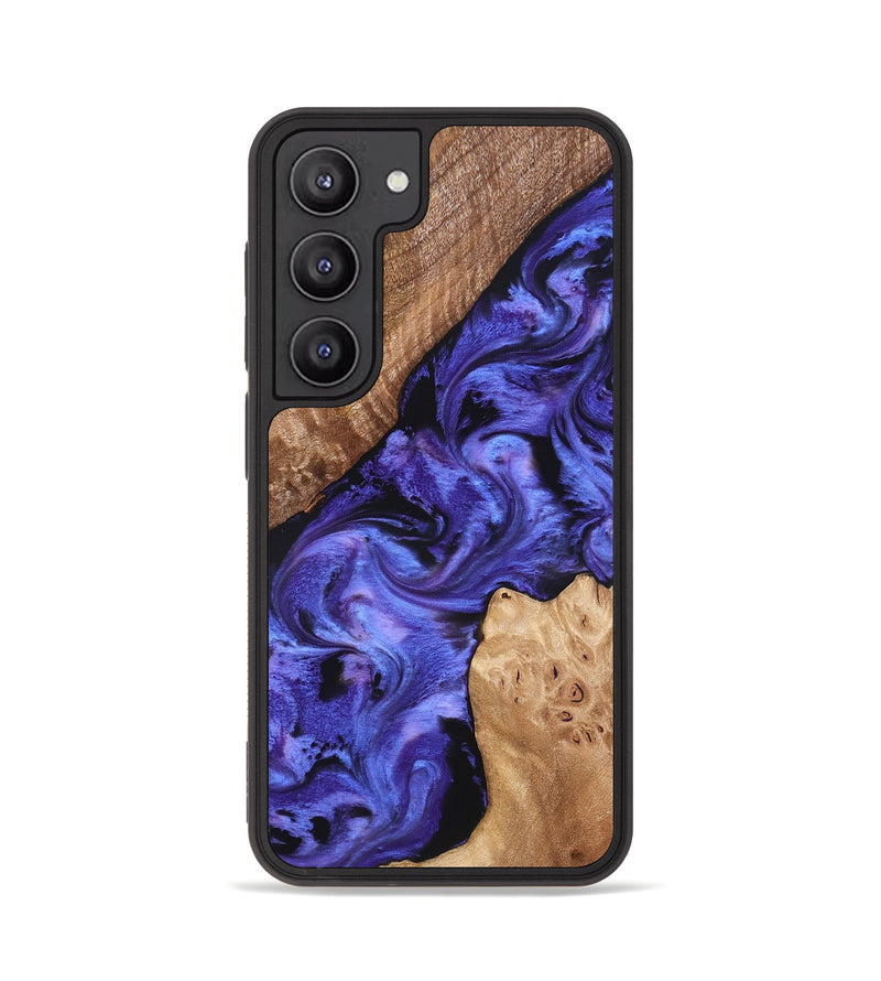 Galaxy S23 Wood Phone Case - Amber (Purple, 827428)