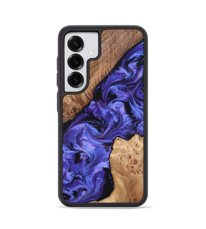 Galaxy S25 Wood Phone Case - Amber (Purple, 827428)