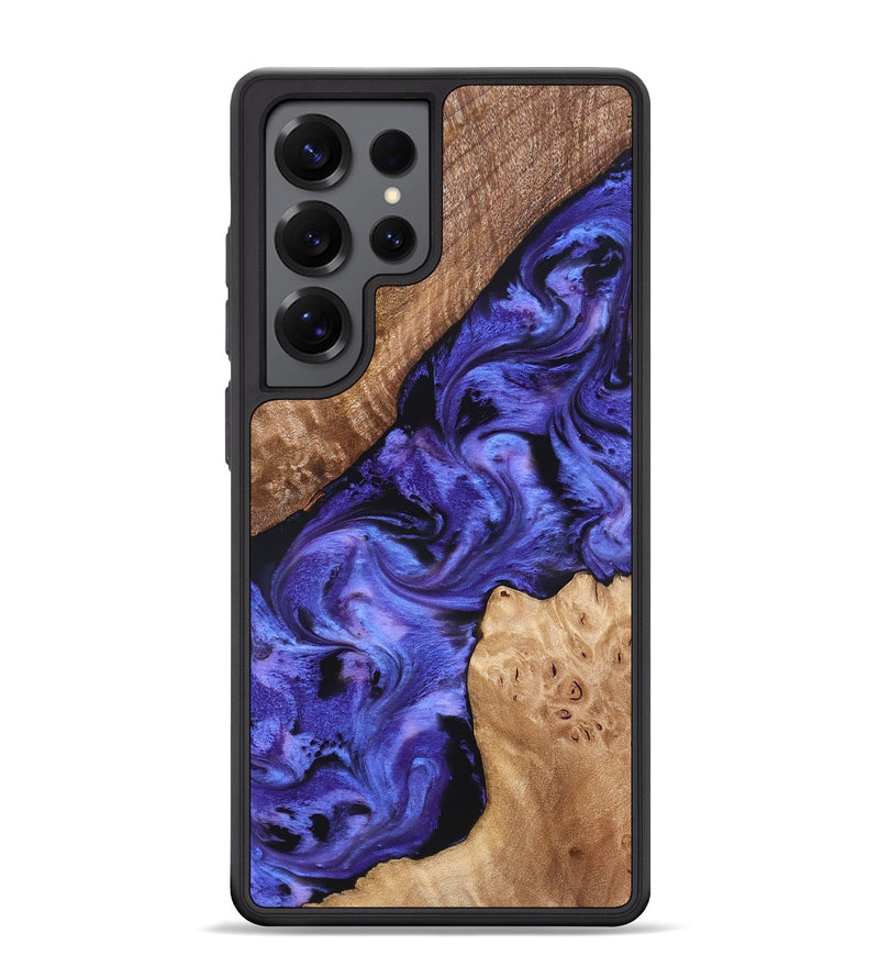 Galaxy S25 Ultra Wood Phone Case - Amber (Purple, 827428)