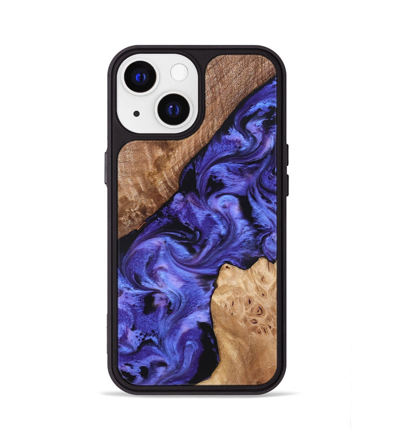 iPhone 13 Wood Phone Case - Amber (Purple, 827428)