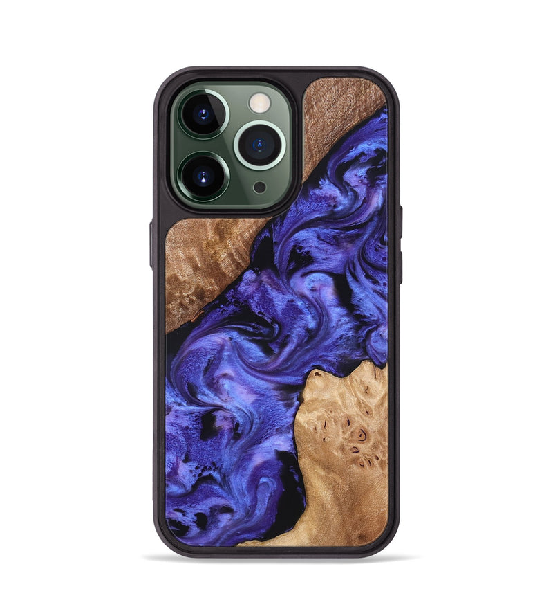 iPhone 13 Pro Wood Phone Case - Amber (Purple, 827428)