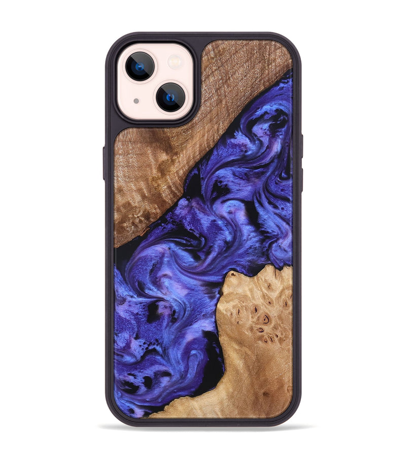 iPhone 14 Plus Wood Phone Case - Amber (Purple, 827428)