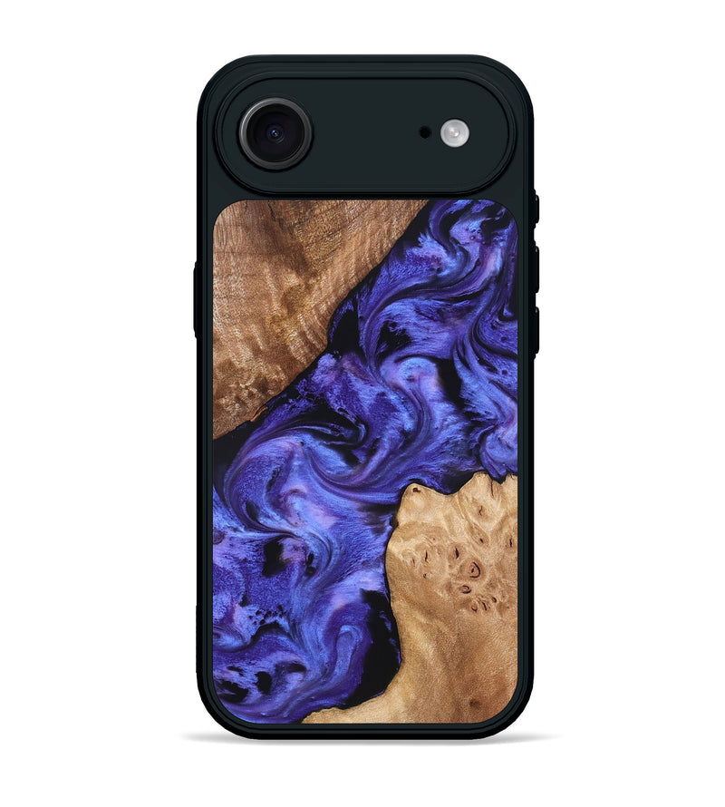 iPhone 17 Air Wood Phone Case - Amber (Purple, 827428)