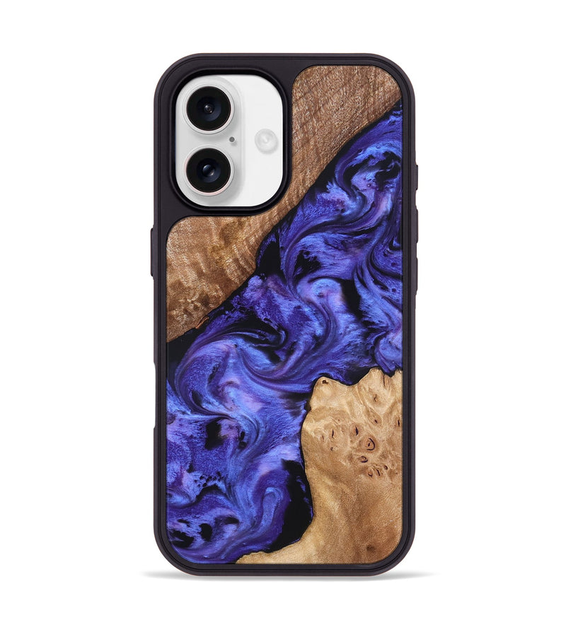 iPhone 17 Wood Phone Case - Amber (Purple, 827428)