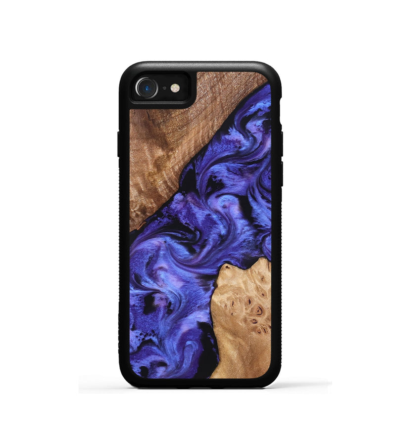 iPhone SE Wood Phone Case - Amber (Purple, 827428)