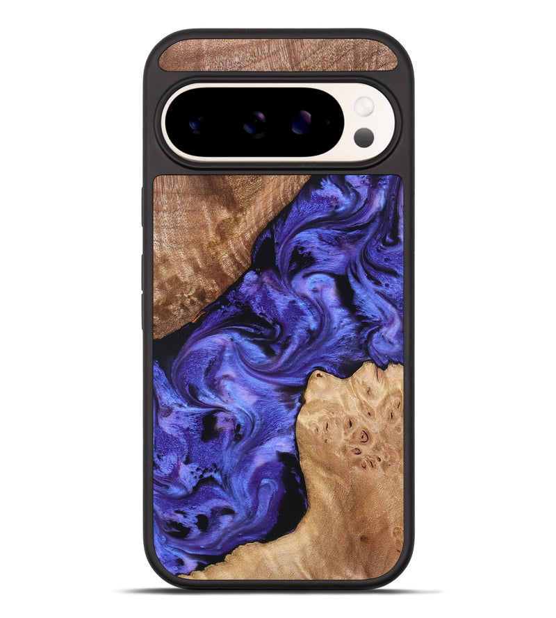 Pixel 9 Pro XL Wood Phone Case - Amber (Purple, 827428)