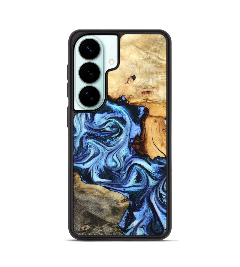 Galaxy S26 Wood Phone Case - Bud (Blue, 827429)