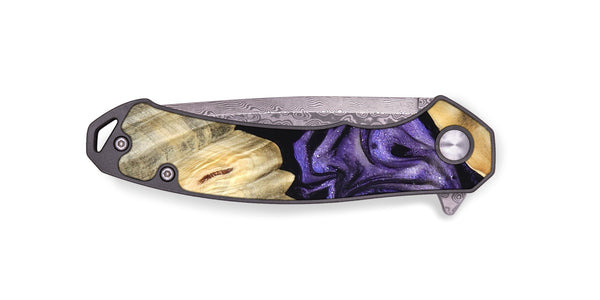 EDC Wood Pocket Knife - Riley (Purple, 827430)
