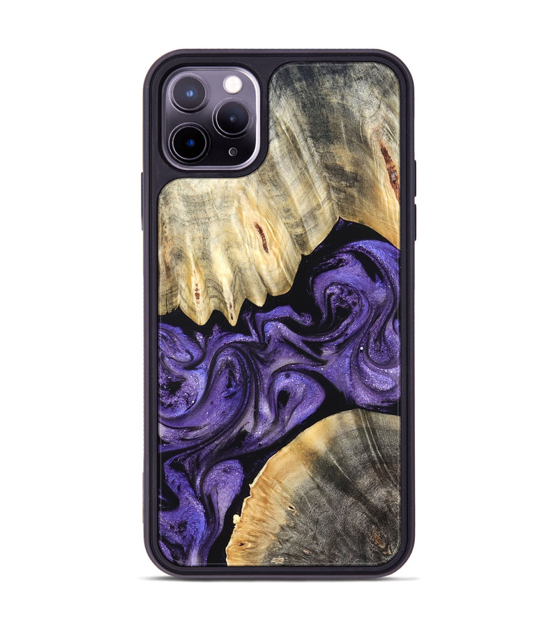 iPhone 11 Pro Max Wood Phone Case - Riley (Purple, 827430)