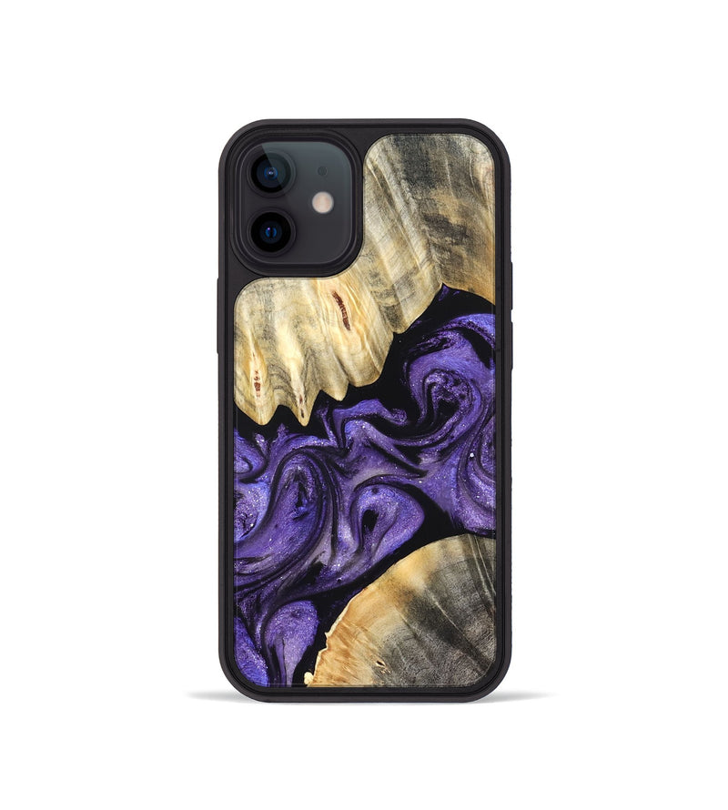 iPhone 12 mini Wood Phone Case - Riley (Purple, 827430)