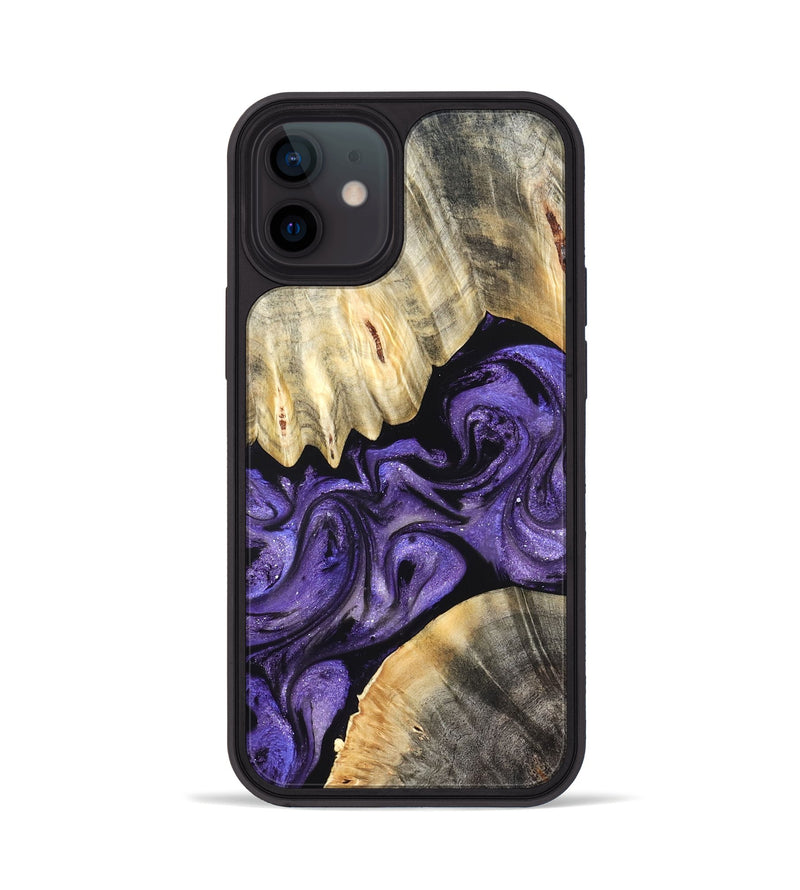 iPhone 12 Wood Phone Case - Riley (Purple, 827430)