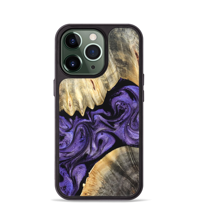 iPhone 13 Pro Wood Phone Case - Riley (Purple, 827430)