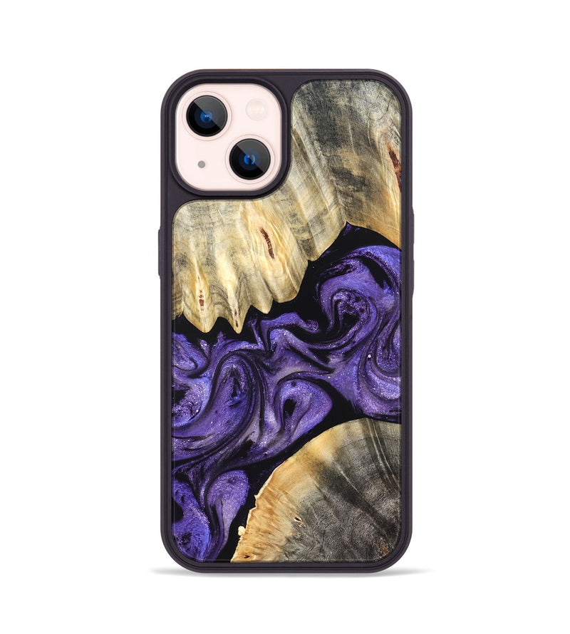 iPhone 14 Wood Phone Case - Riley (Purple, 827430)