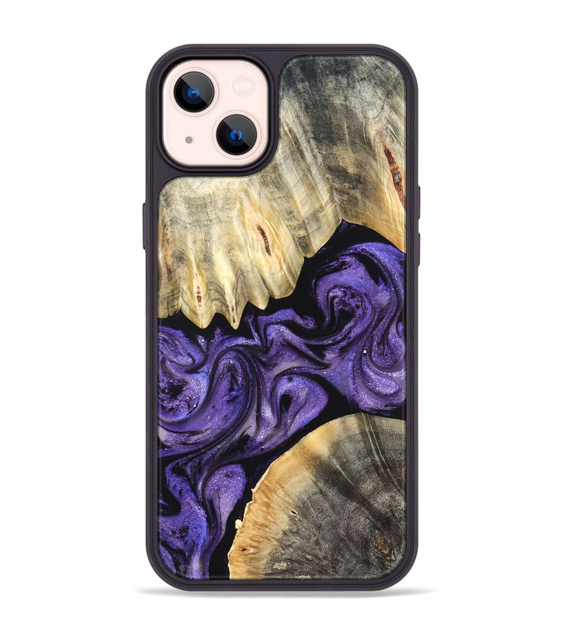 iPhone 14 Plus Wood Phone Case - Riley (Purple, 827430)