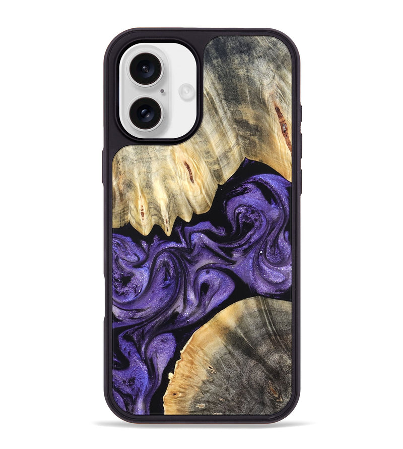 iPhone 16 Plus Wood Phone Case - Riley (Purple, 827430)