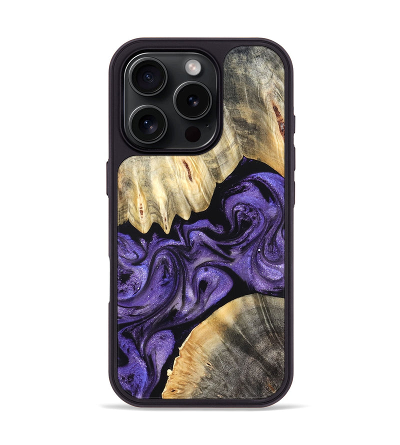iPhone 16 Pro Wood Phone Case - Riley (Purple, 827430)